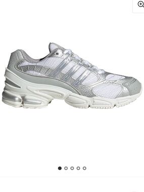 Adidas Men’s Light Gray/Silver and White Athletic Sneakers size 8.5